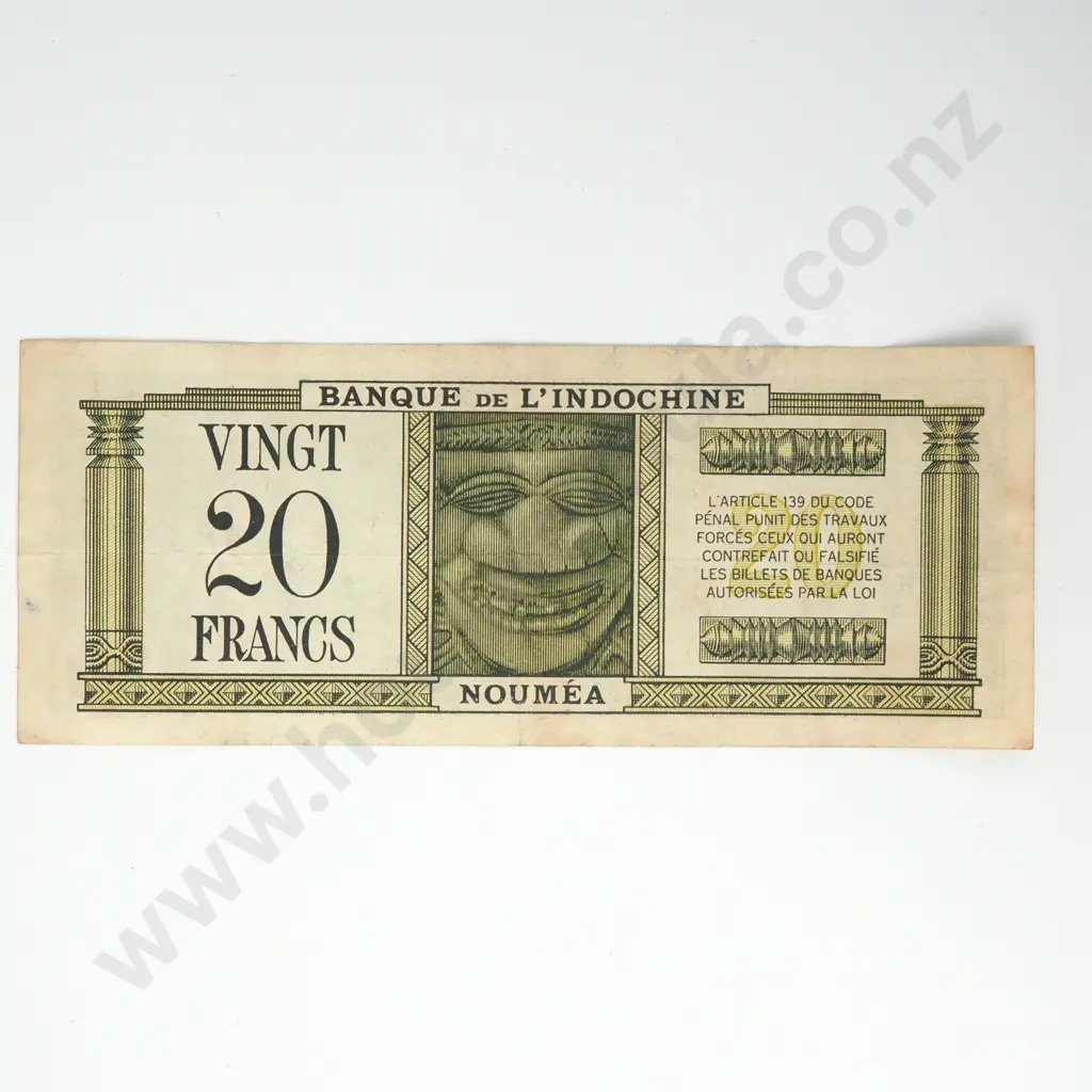 NEW CALEDONIA 20 francs Image 1++