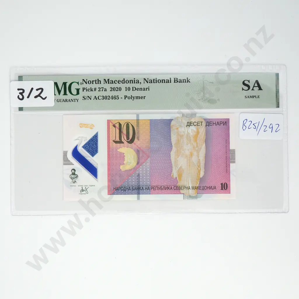 PCGS Slabbed - 2020 North Macedonia 10 Denari Image 1++