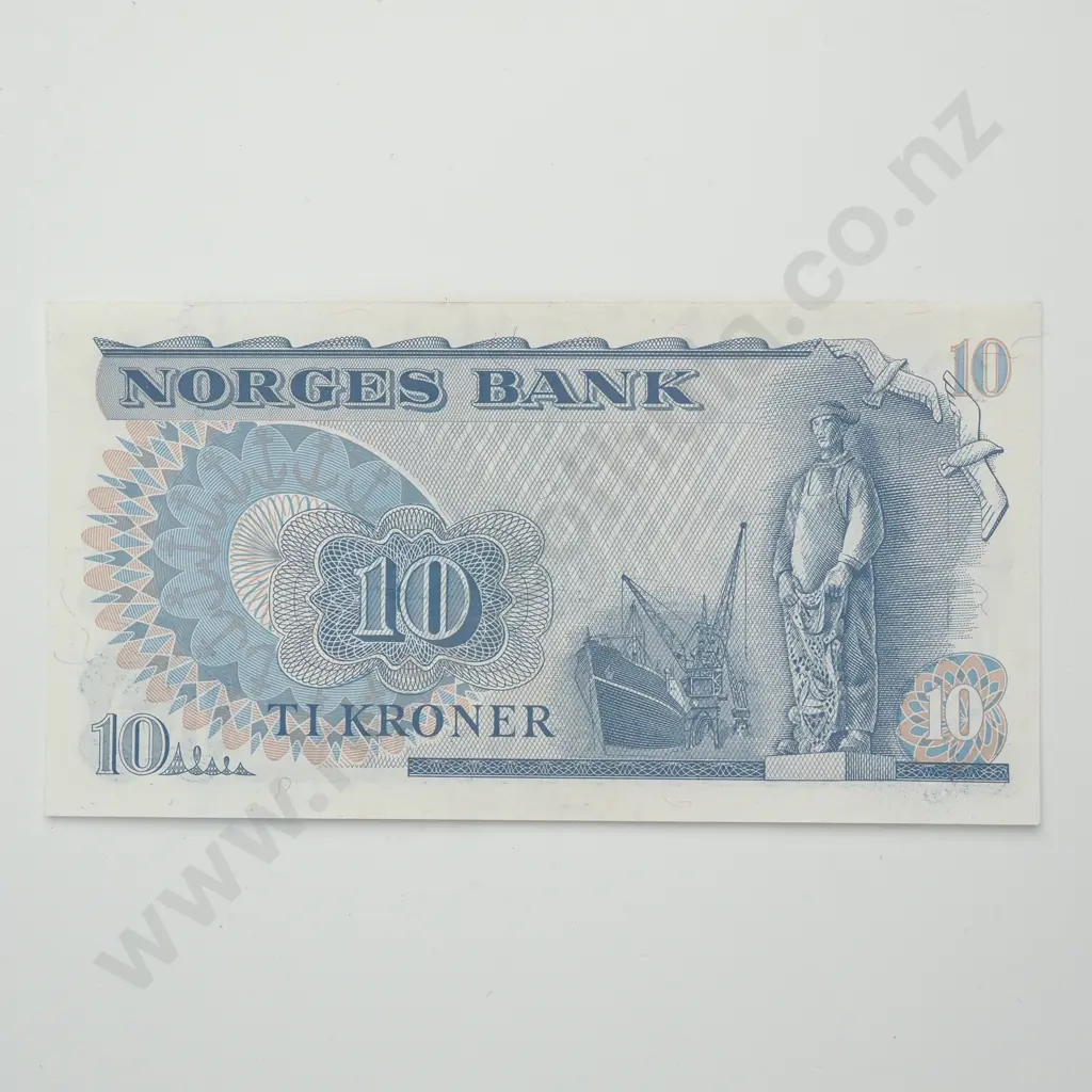 NORWAY 10 kroner, 1981, UNC Image 1++