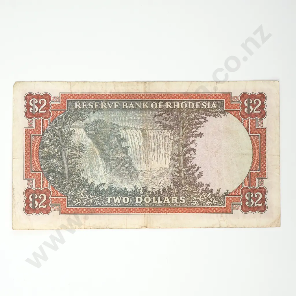 RHODESIA 2 dollars, 1970 Image 1++
