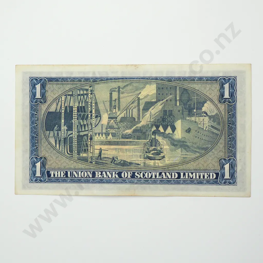 SCOTLAND The Union Bank of Scotland Limited 1 pound, 1952, EF Image 1++