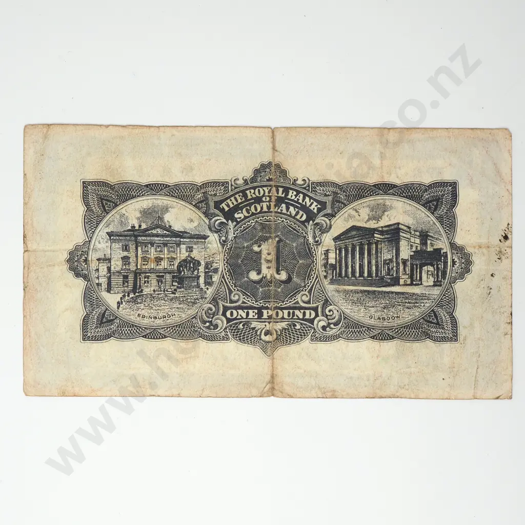 SCOTLAND Royal Bank of Scotland 1 pound, 1963 Image 1++