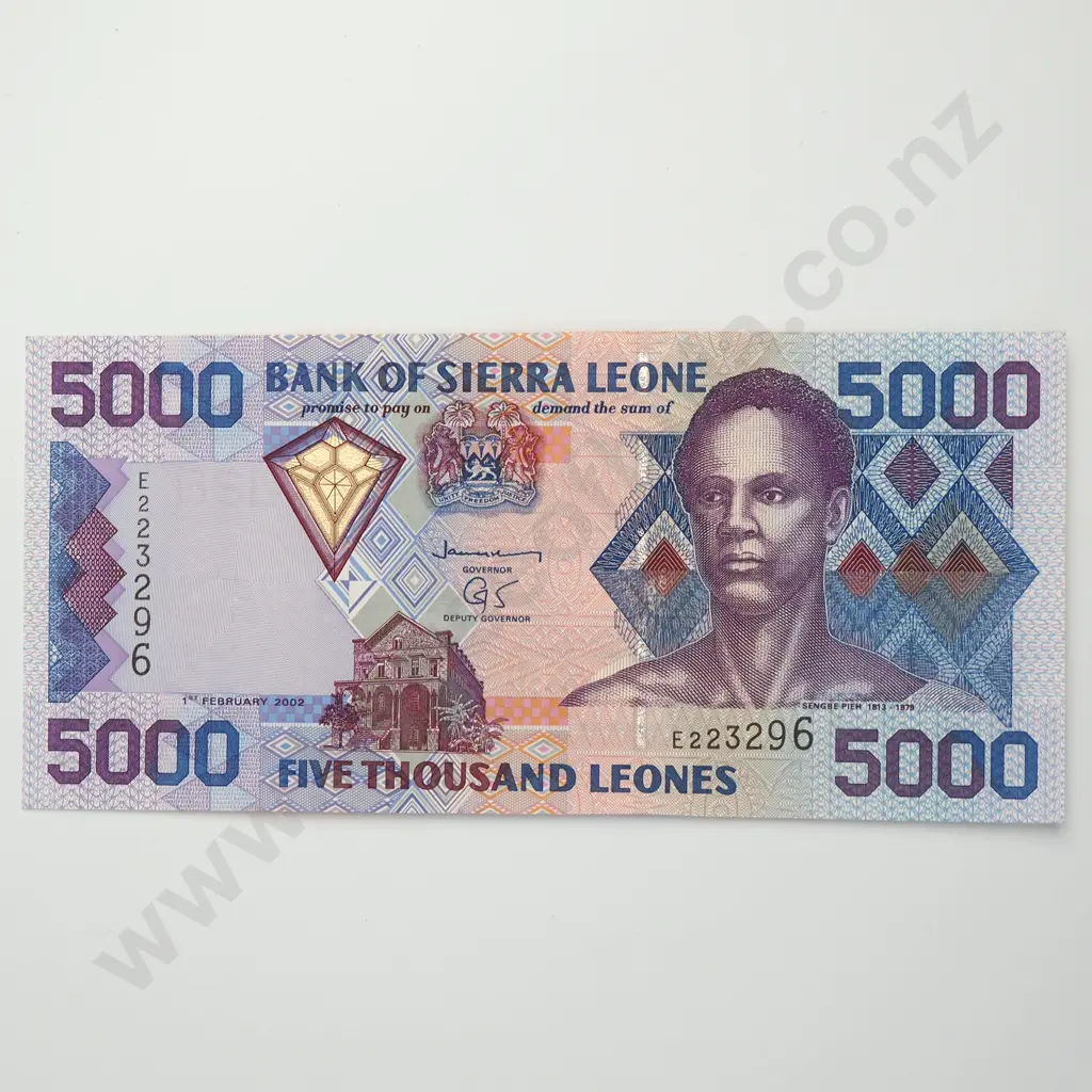 SIERRA LEONE 5000 leones, 2002, UNC Image 1++
