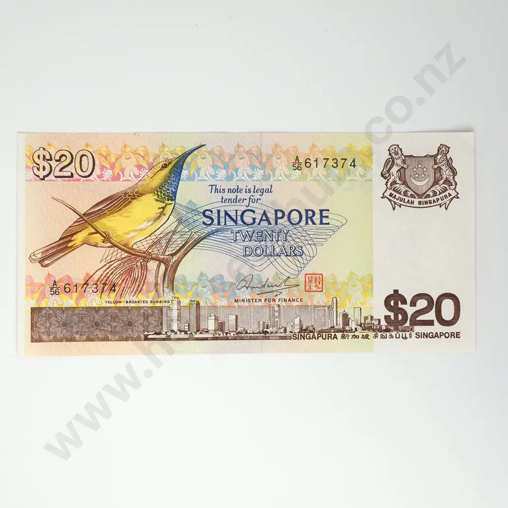 SINGAPORE 20 dollars, N.D. (1979), A.UNC Image 1++