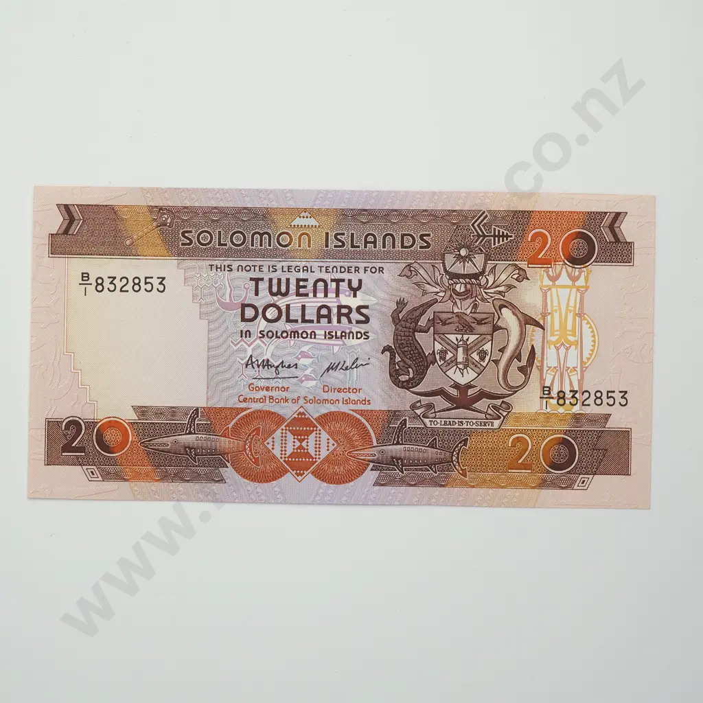 SOLOMON ISLANDS 20 dollars, 1986, UNC Image 1++