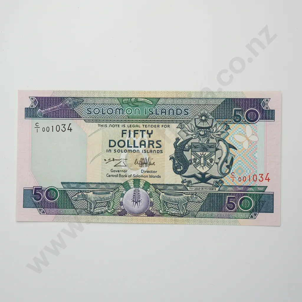 SOLOMON ISLANDS 50 dollars, 1996, UNC Image 1++