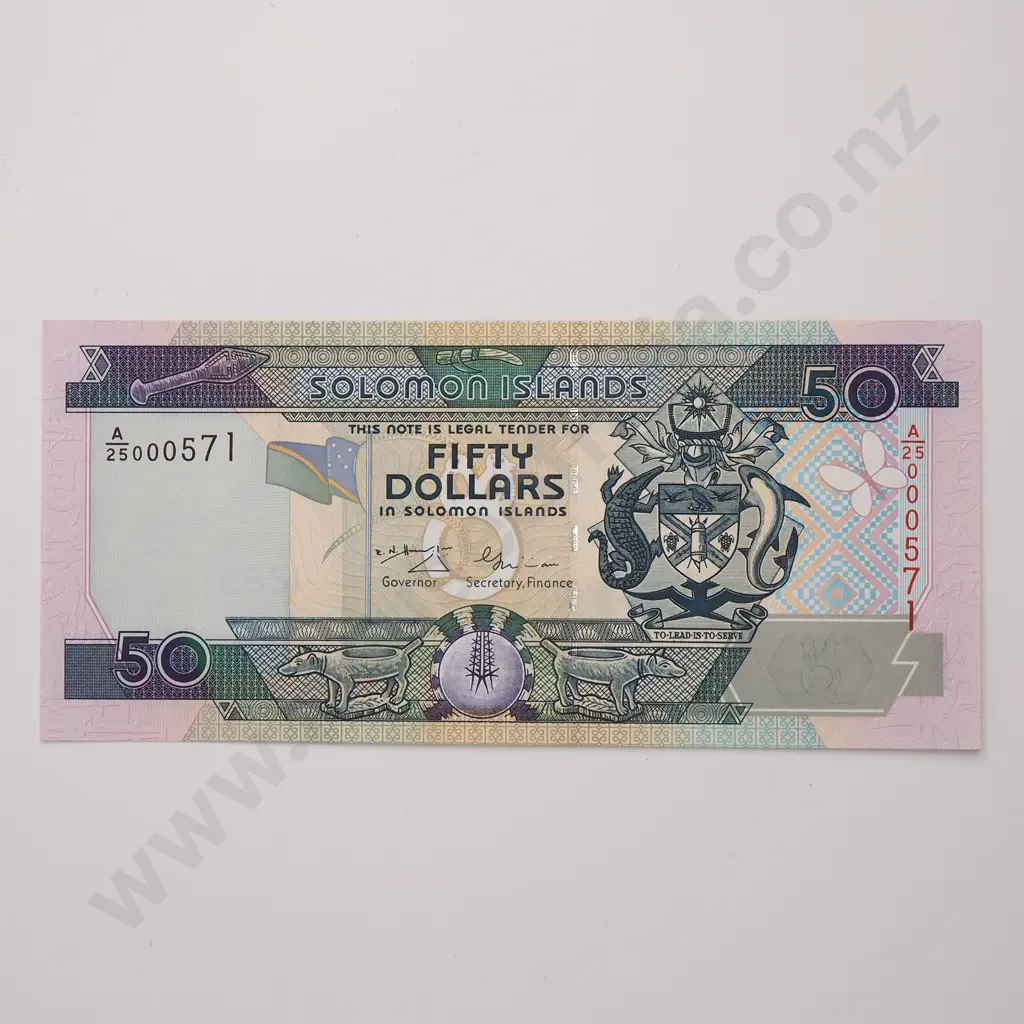SOLOMON ISLANDS 50 dollars, 2001, UNC Image 1++
