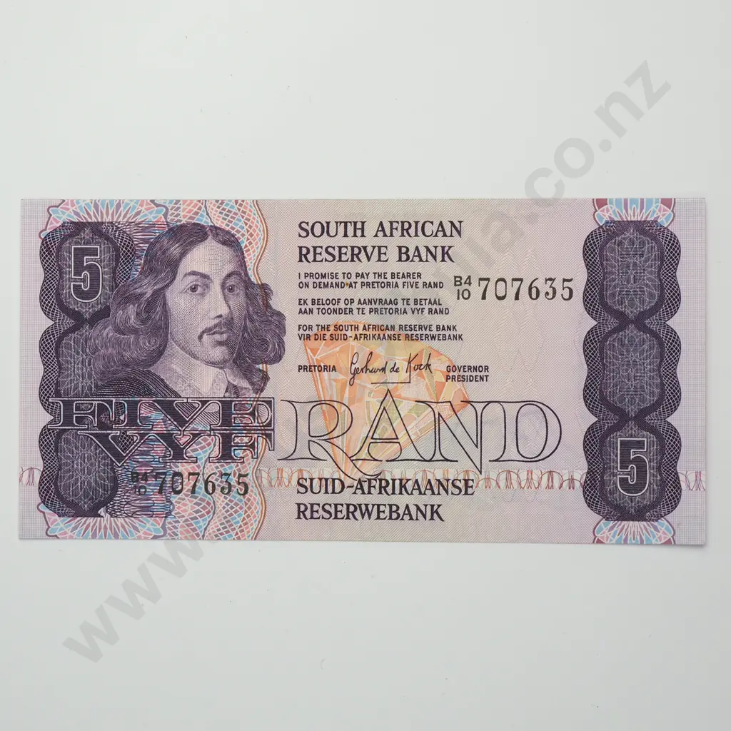 SOUTH AFRICA 5 rand, 1981-1989, UNC Image 1++