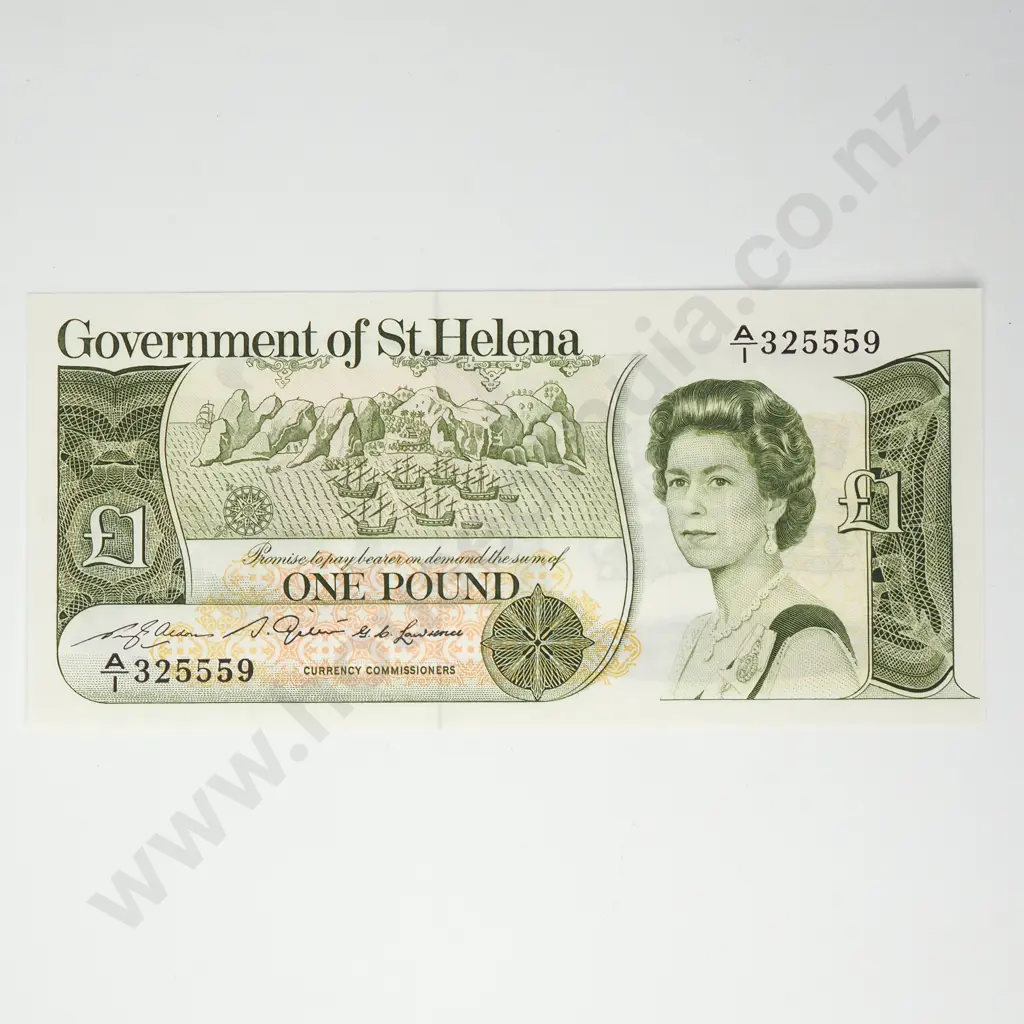 ST HELENA 1 pound, 1981, Crisp & AUNC Image 1++