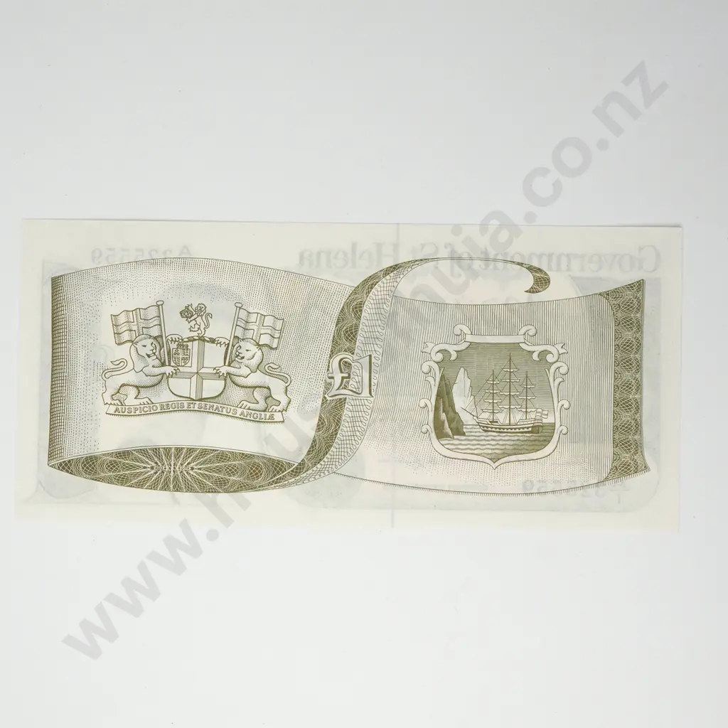 ST HELENA 1 pound, 1981, Crisp & AUNC Image 1++