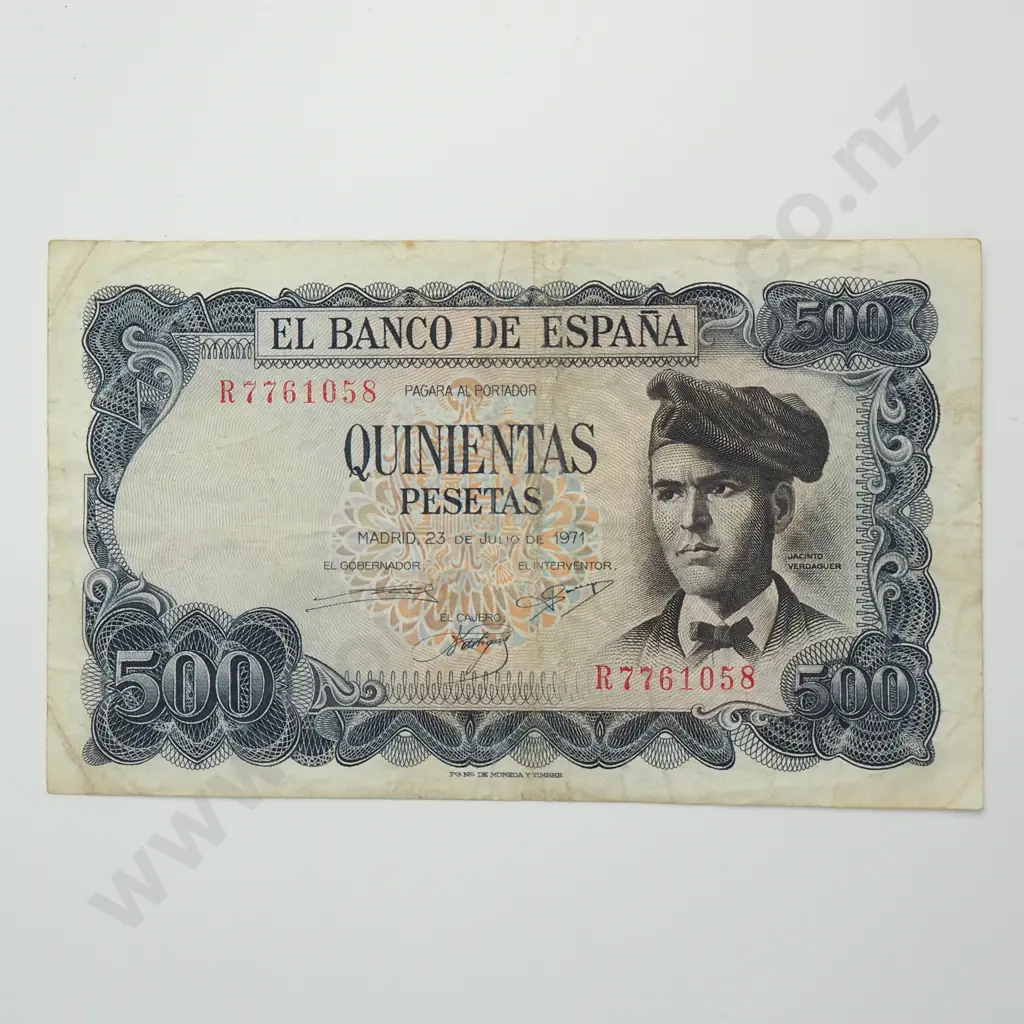 SPAIN 500 pesetas, 1971, F Image 1++