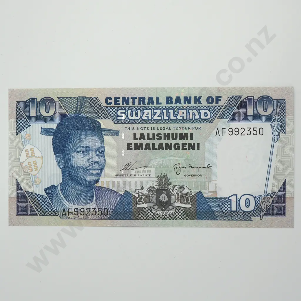SWAZILAND 10 emalangeni, 1995, UNC Image 1++