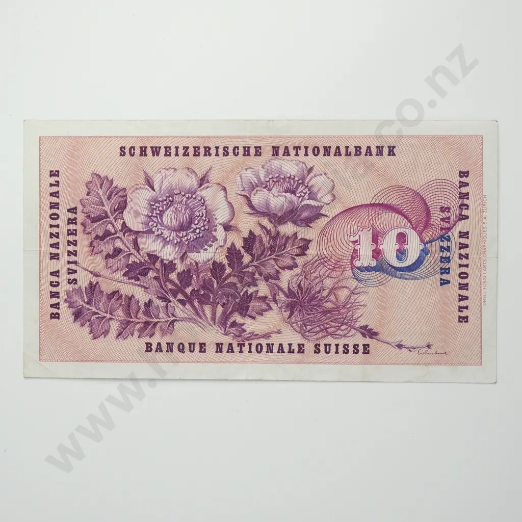 SWITZERLAND 10 francs, 1959, VF Image 1++