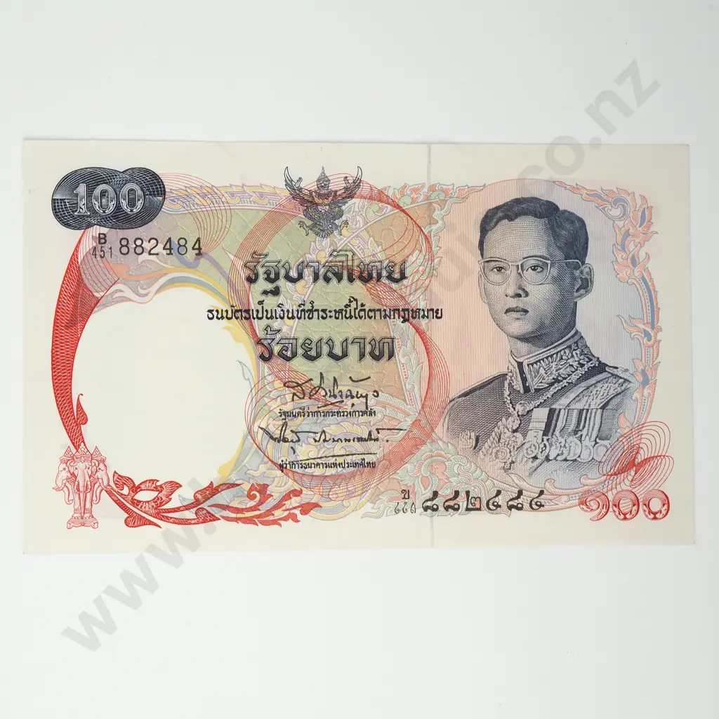 THAILAND 100 baht, 1968, A.UNC Image 1++