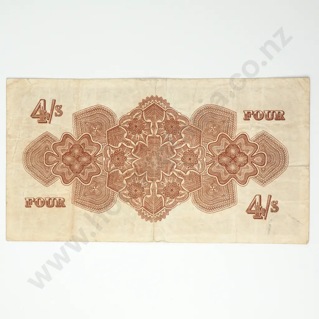 TONGA 4 shillings, 1953, F Image 1++