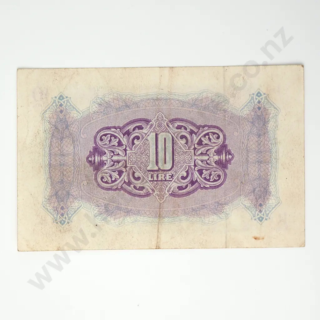 TRIPOLITANIA Military currency 10 lire, 1943, F Image 1++
