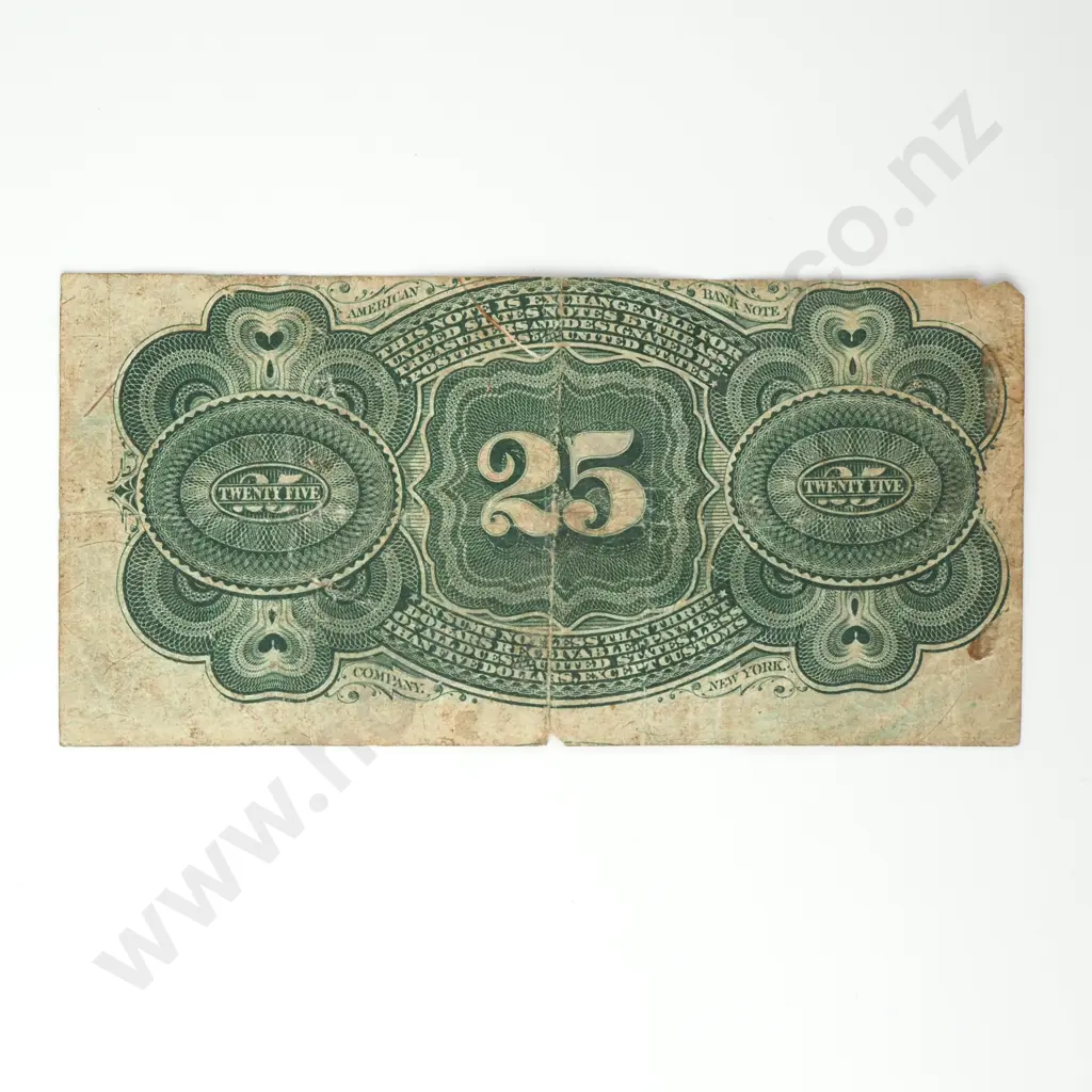 UNITED STATES 25 cents, 1863, VG Image 1++