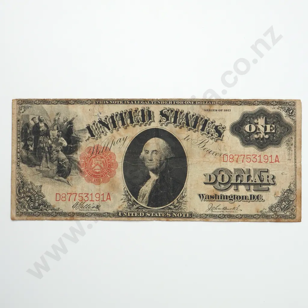 USA 1 dollar, 1917, VG Image 1++