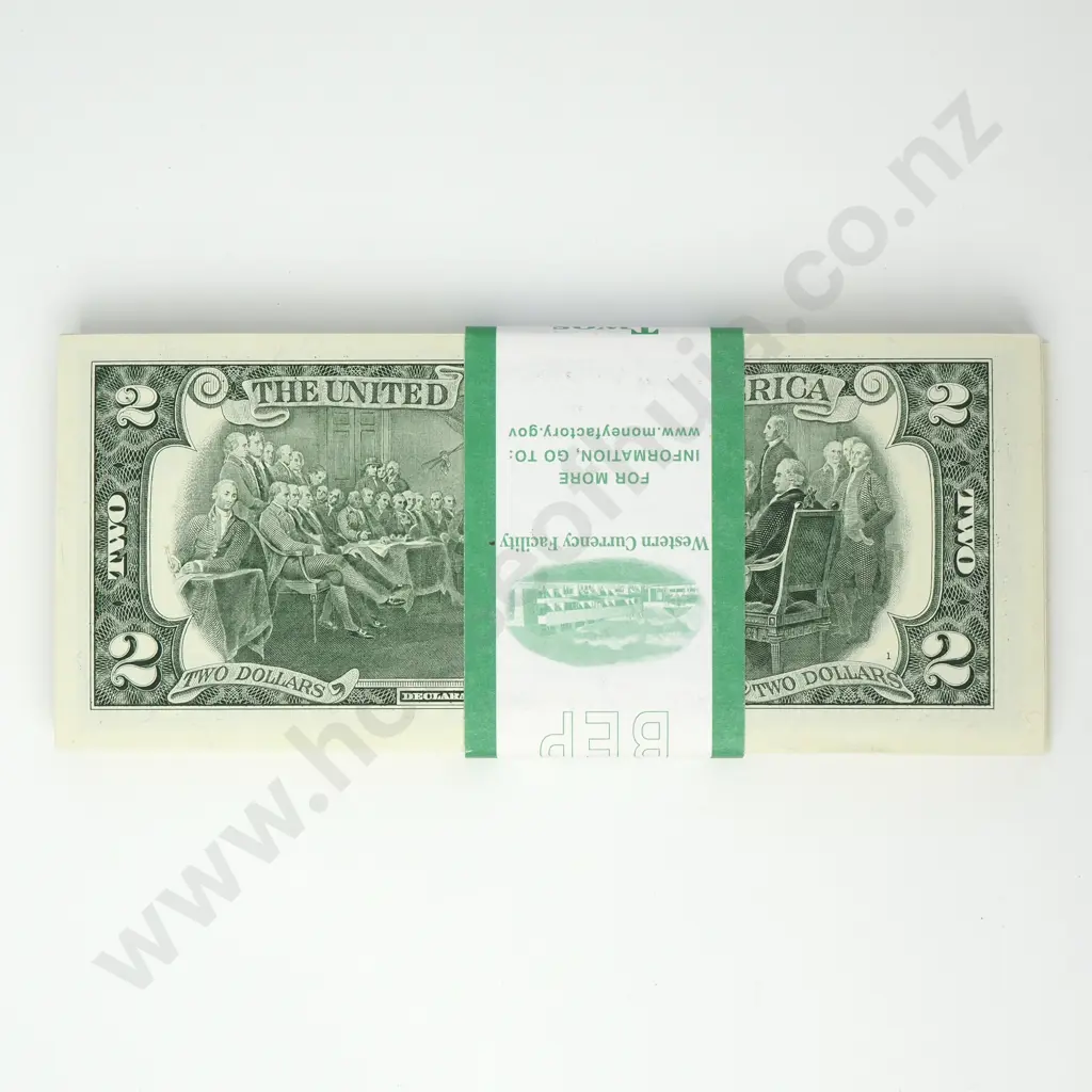 UNITED STATES 100 consecutively numbered 2 dollars, 2009, UNC Image 1++