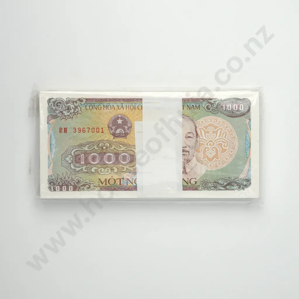 VIETNAM ( SOUTH ) 100 consecutively numbered 1000 dong, 1998, UNC Image 1++