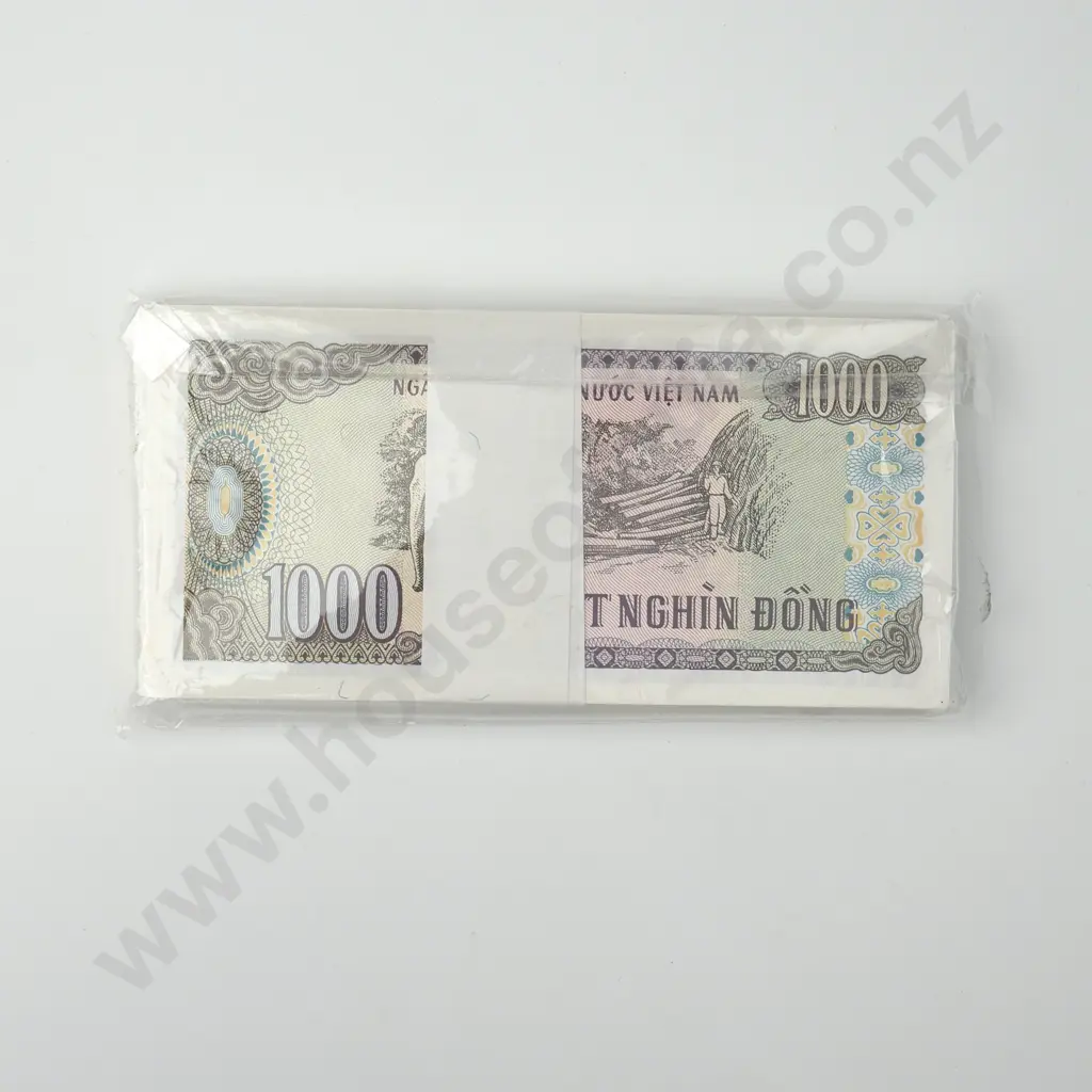 VIETNAM ( SOUTH ) 100 consecutively numbered 1000 dong, 1998, UNC Image 1++