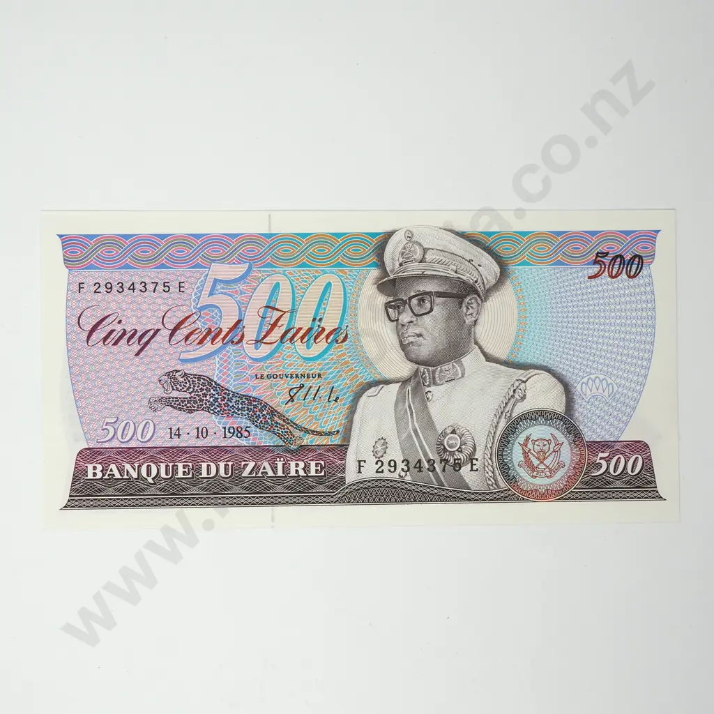ZAIRE 500 zaires, 1985, UNC Image 1++