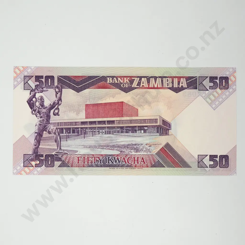 ZAMBIA 50 kwacha, 1986-1988, UNC Image 1++