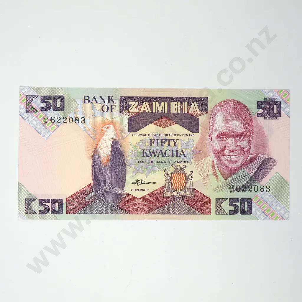 ZAMBIA 50 kwacha, 1986-1988, UNC Image 1++