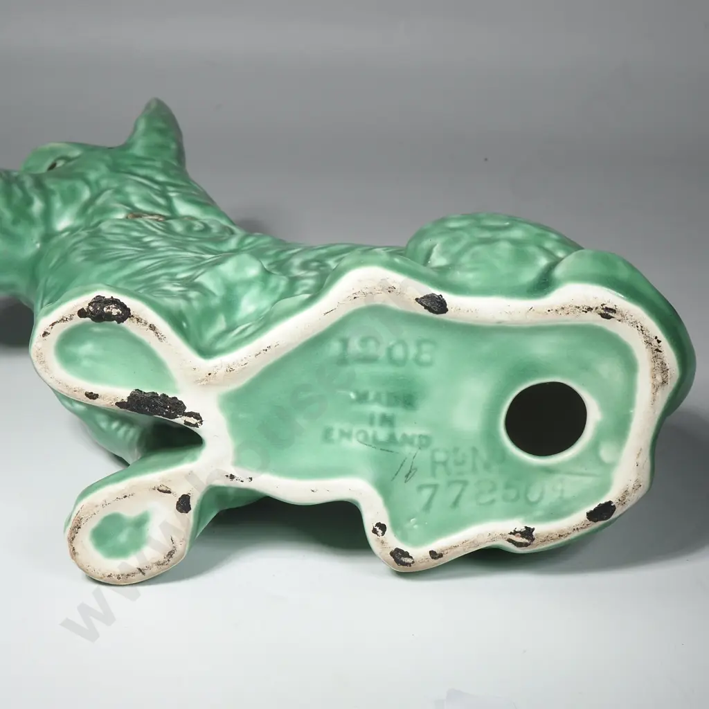 Large Green Sylvac Dog Shape 1208 Image 1++