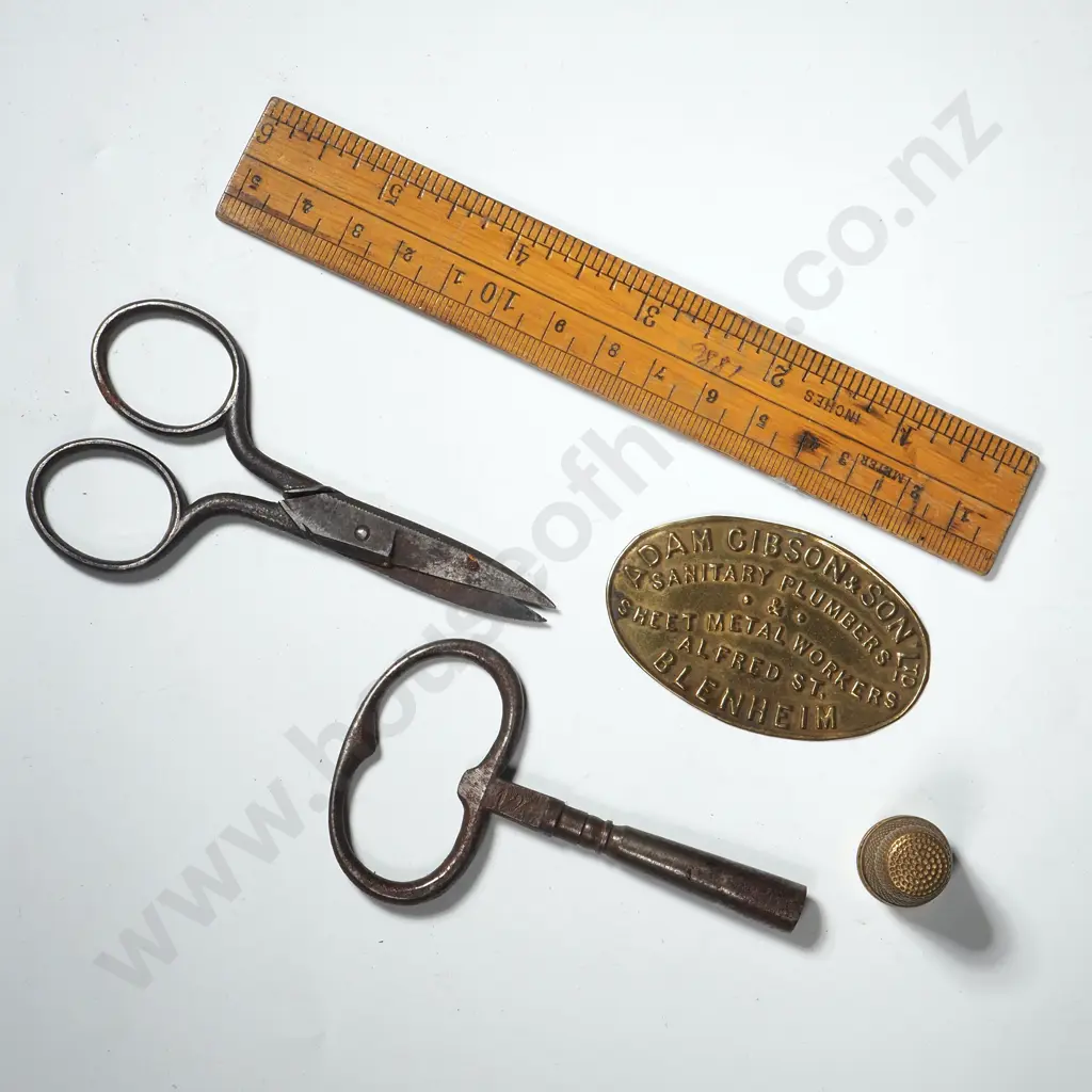 Vintage wooden Six Inch Ruler Manufactured by CA Greiner e Hijos for Measuring Cork Diameter Image 1++