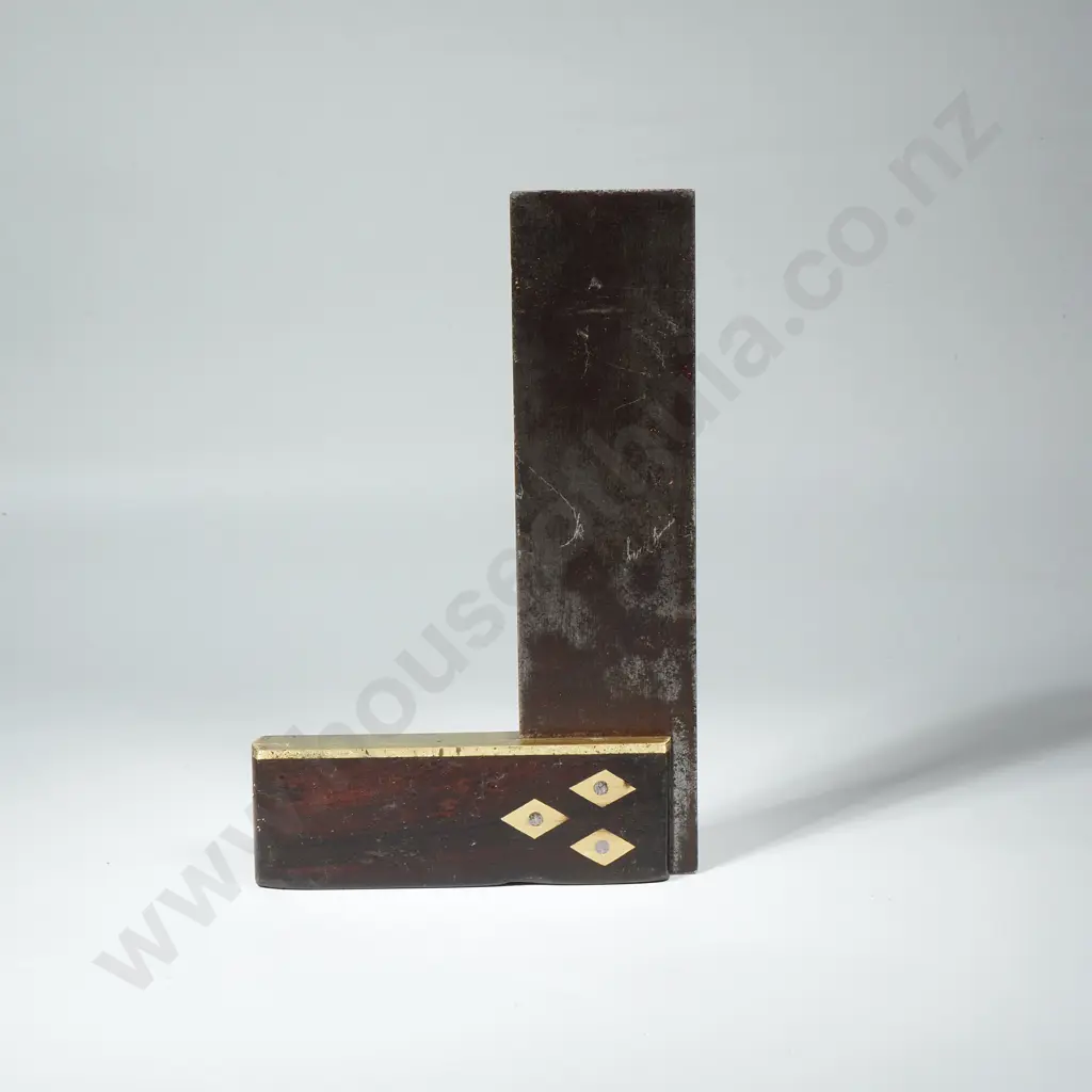 Vintage Rosewood & 'brass Carpenters Try Square Image 1++