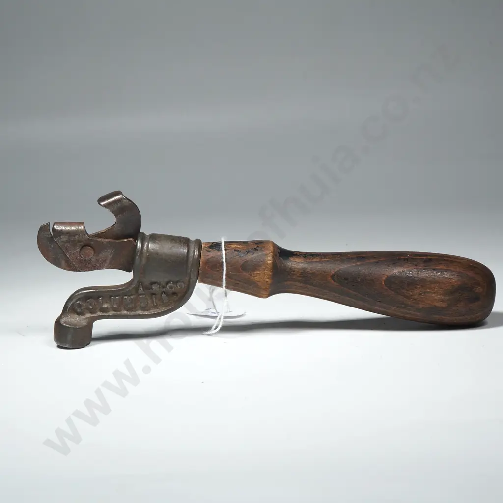 Unusual Antique Can Opener Marked  "A.S. Co. Columbia" with a patent date of J Image 1++