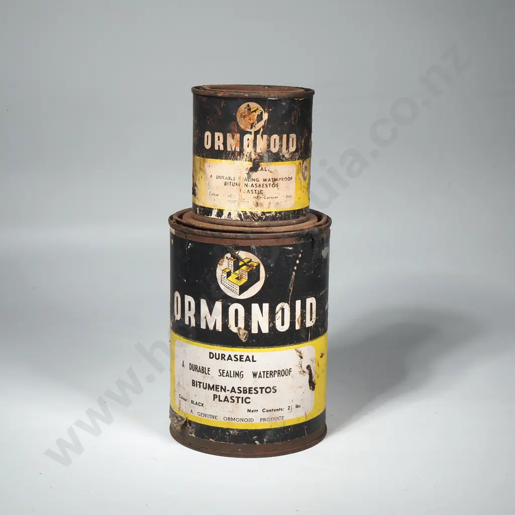 Two Vintage Can's of Ormonoid Duraseal Image 1++