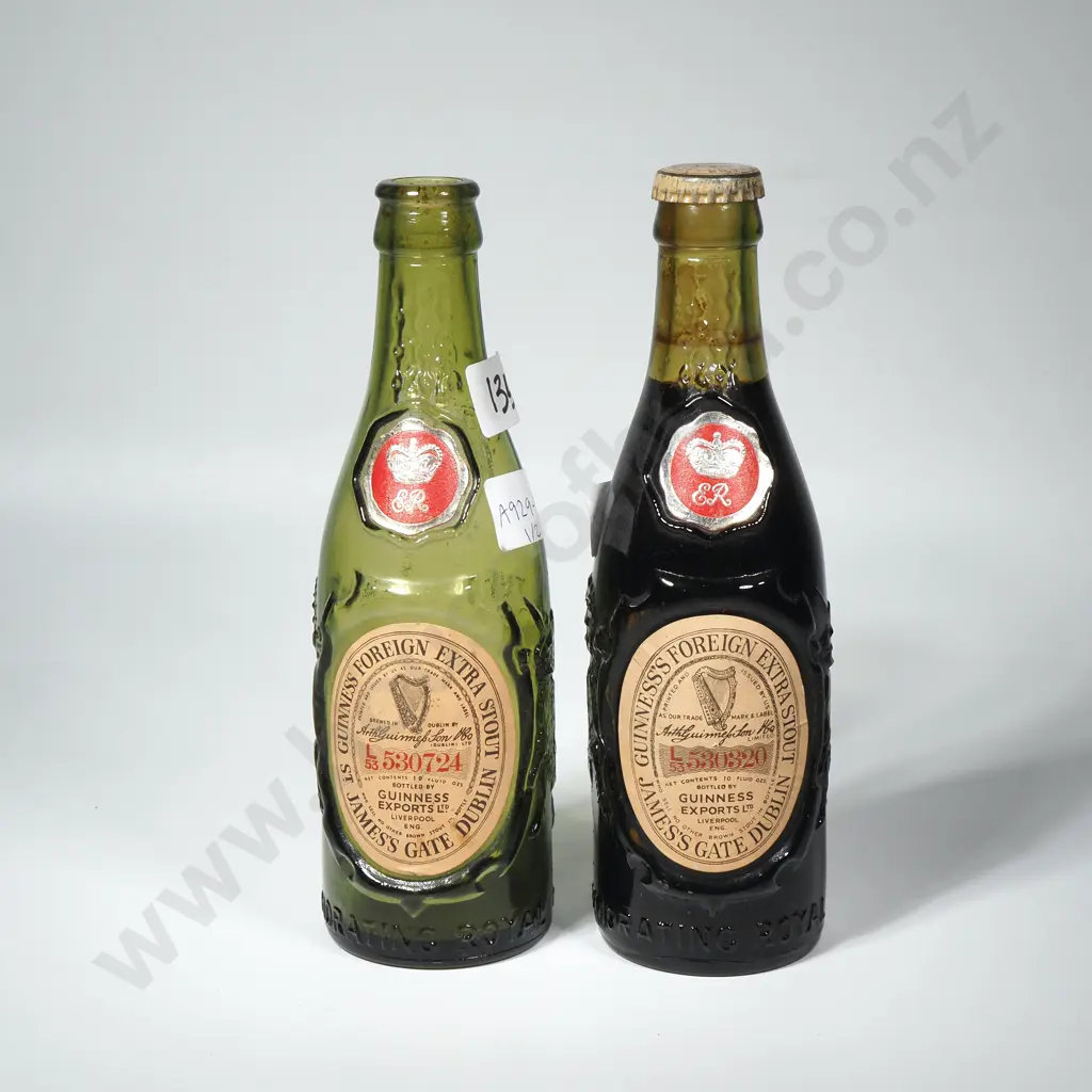 1953 Corination Guinness Foreign Extra Stout: One Full & One Empty Image 1++