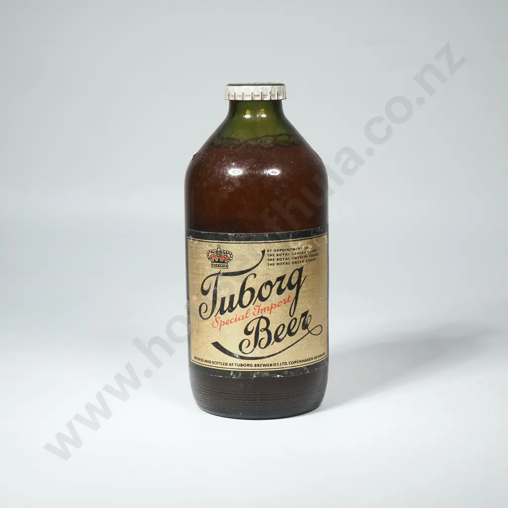 Full Vintage Bottle of Tuborg Special Import Beer Image 1++