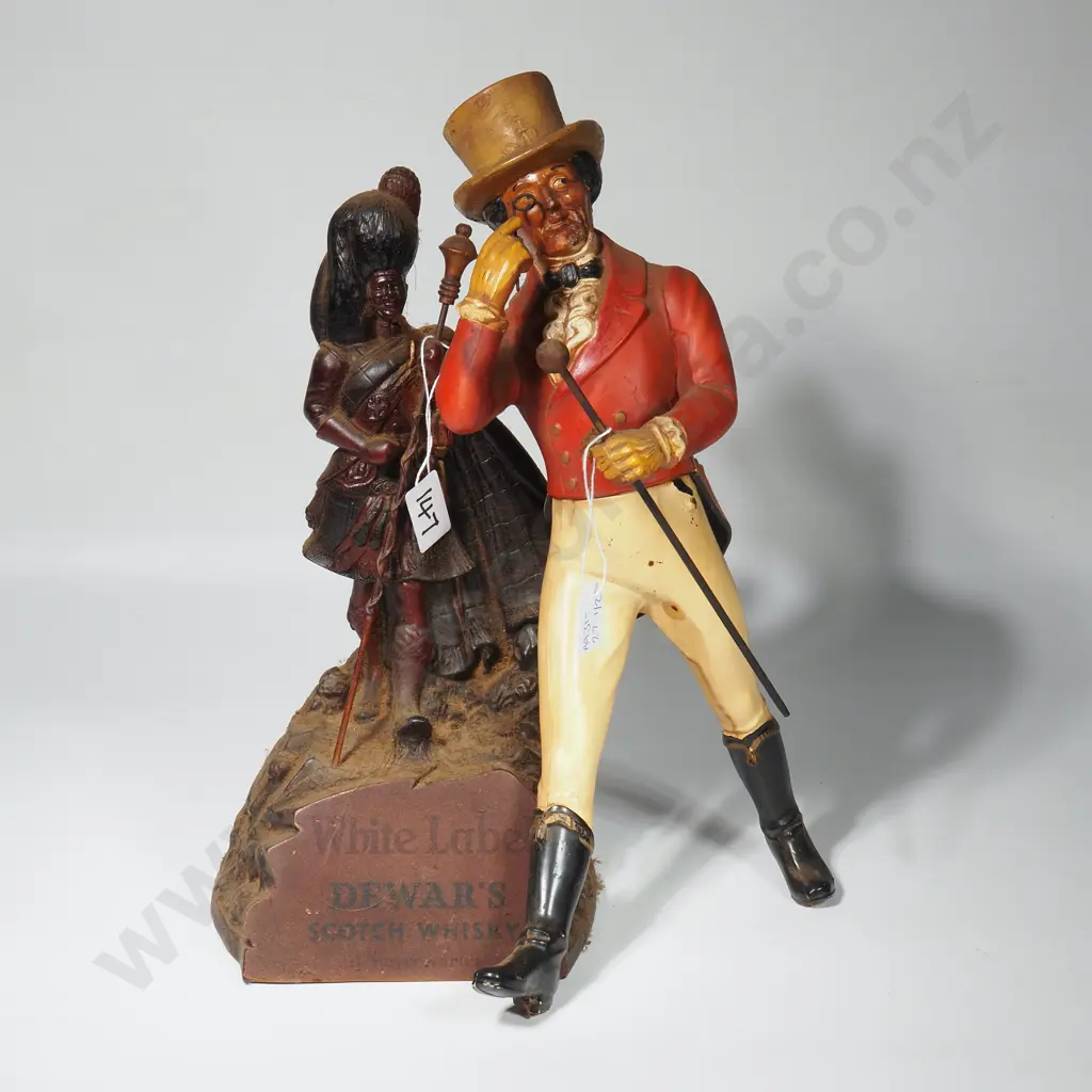 Vintage Johnny Walker & Dewar's Whisky Figure's Image 1++