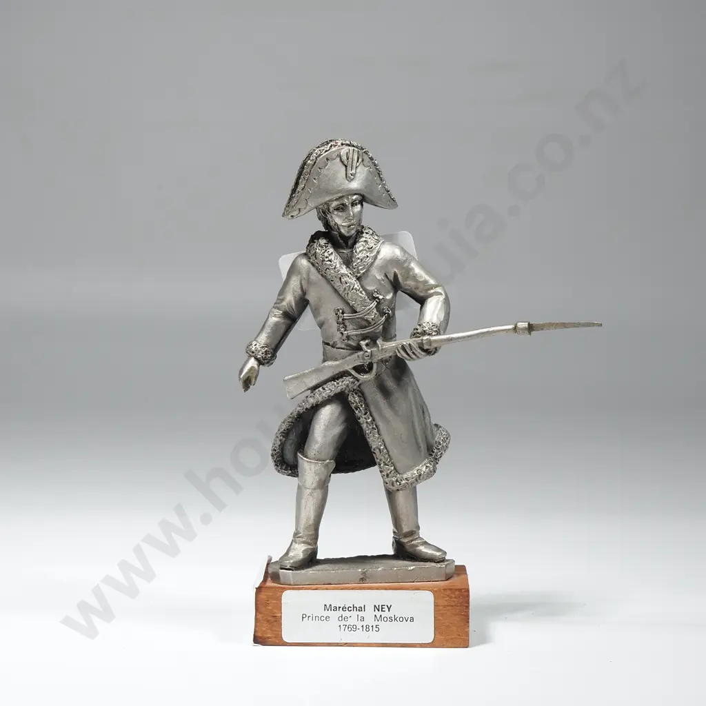 Marechal Ney Statue on Wooden Base Image 1++