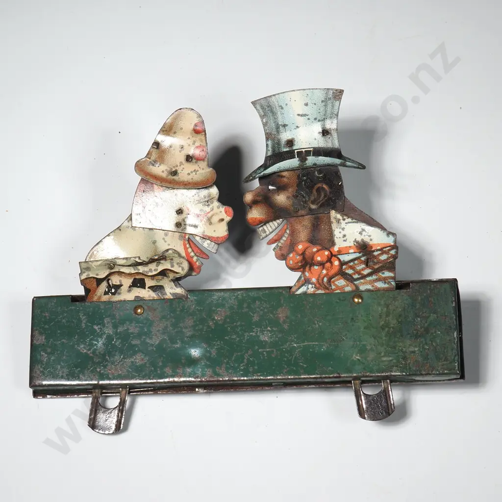 Vintage Tin Lithograph - Mechanical Featuring Circus Image 1++