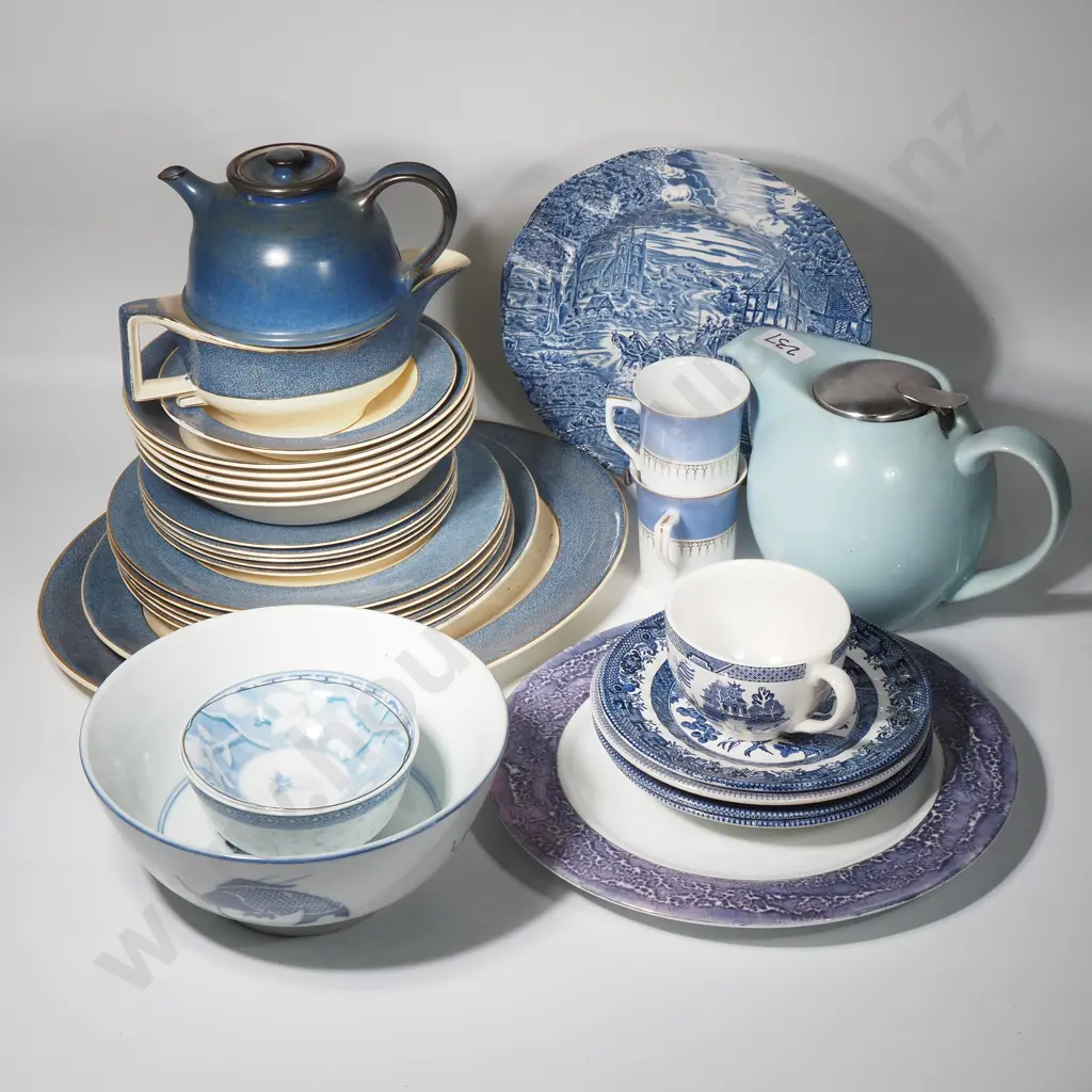Quantity of Blue & White China Including Furnival "Dicken's Coaching Days" Bowl. Chinese Blue & White Bowl, Image 1++
