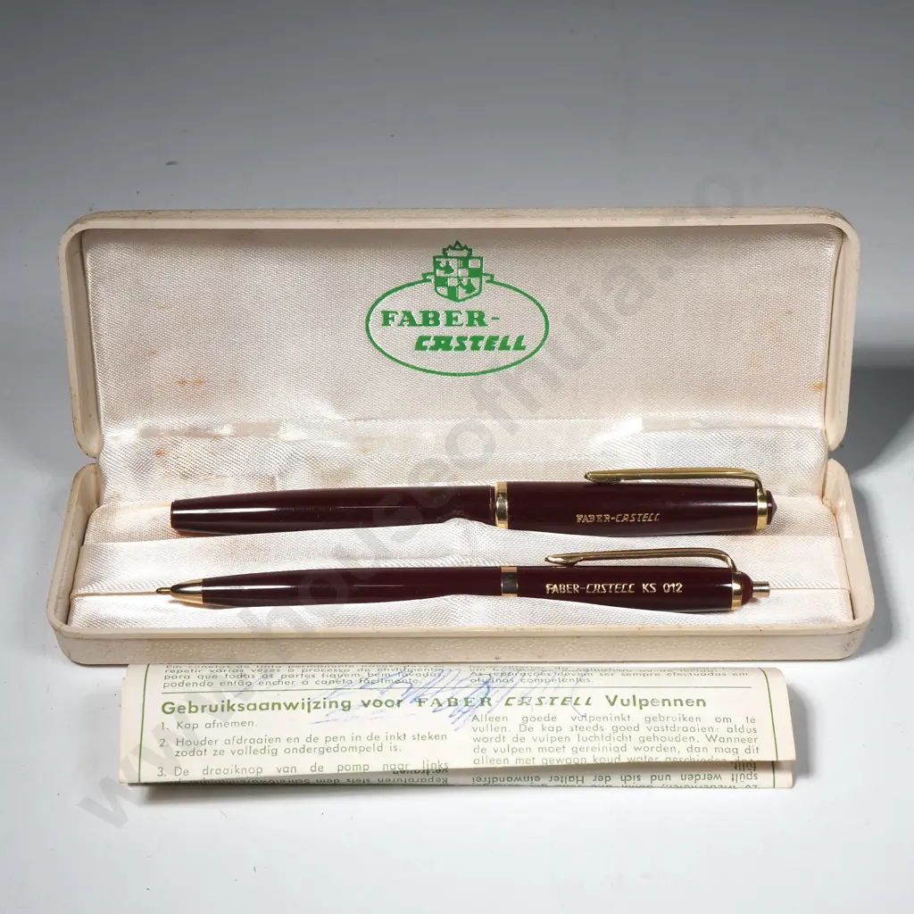 Boxed Pair of Faber-Castell Fountain Pen & Ballpoint Set Image 1++