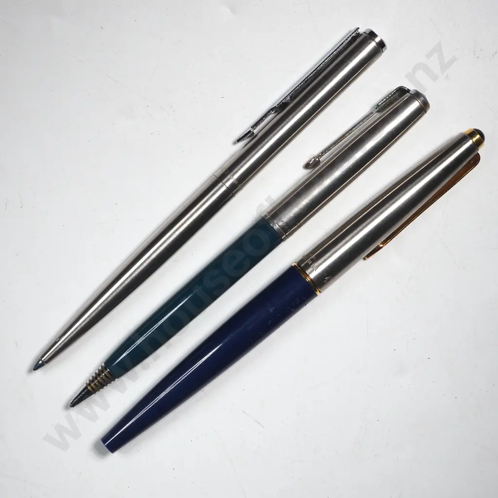 Three Parker Pens - Two Ballpoints & A Parker Pencil Image 1++