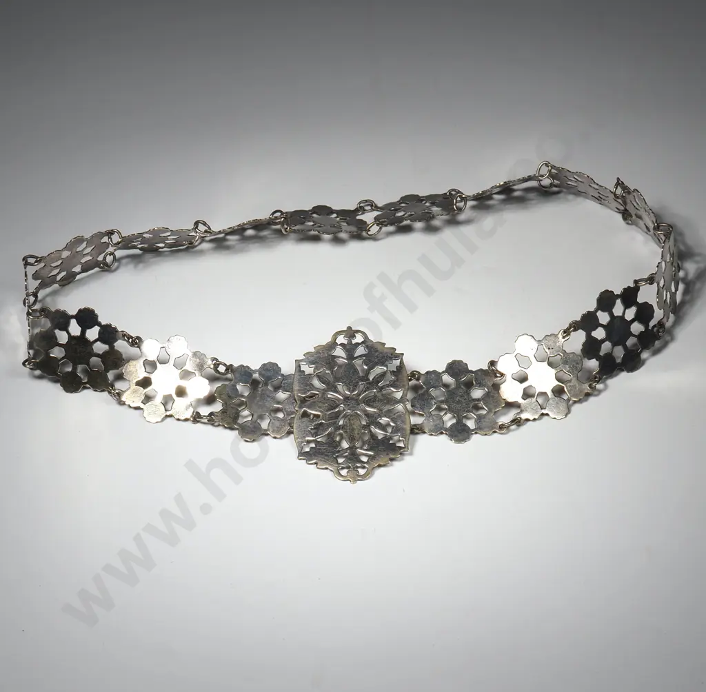 Vintage Silver Plated Ladies Belt Image 1++
