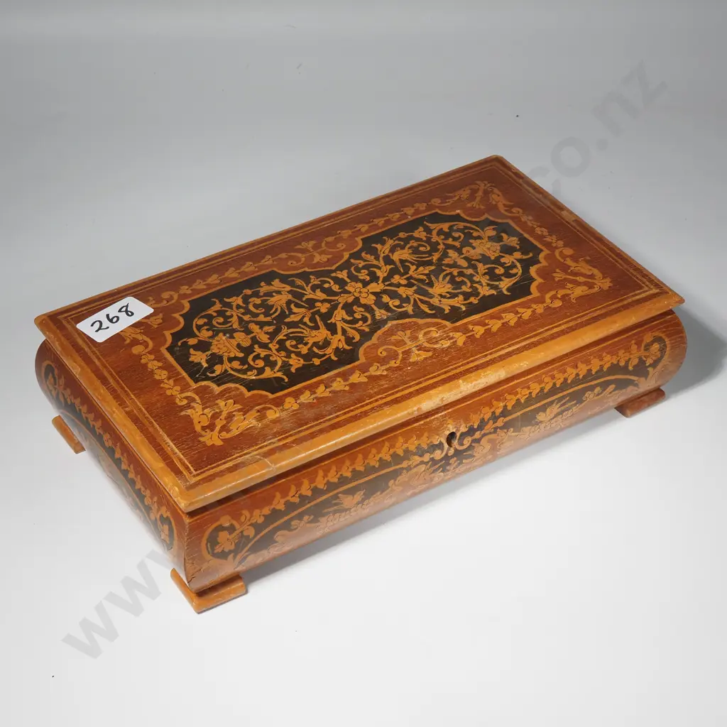 Inlaid Musical Jewellery Box - Made in Sorrento, Italy Image 1++