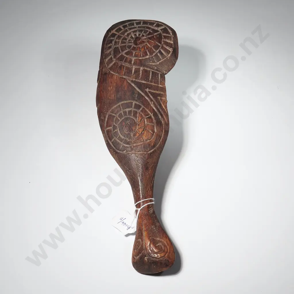 Carved Wooden Maori Wahaika or Club Image 1++