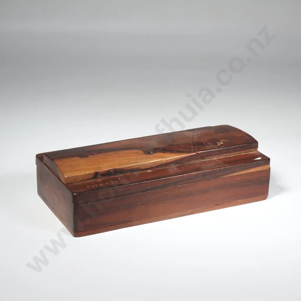 Vintage Pitcairn Island Wooden Puzzle Box Image 1++
