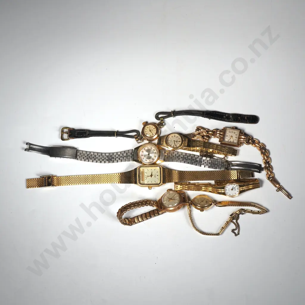 Eight  Vintage Ladies Wristwatches Image 1++