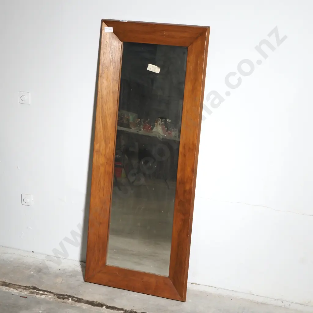 Vintage Oak Framed Dress Mirror  Image 1++