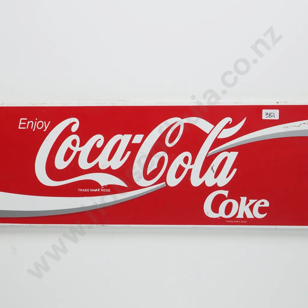 Vintage 1970s or 1980s Metal Display Sign for Coca Cola Image 1++