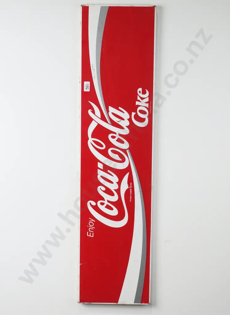 Vintage 1970s or 1980s Metal Display Sign for Coca Cola Image 1++