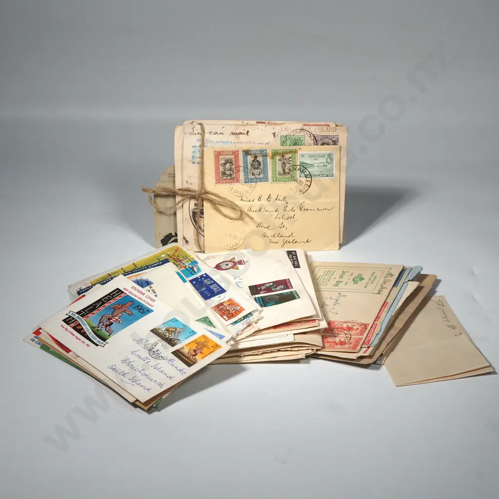 Collection of First Day Covers, Health Stamps, Stamped Envelopes Together w Some Loose Stamps Image 1++